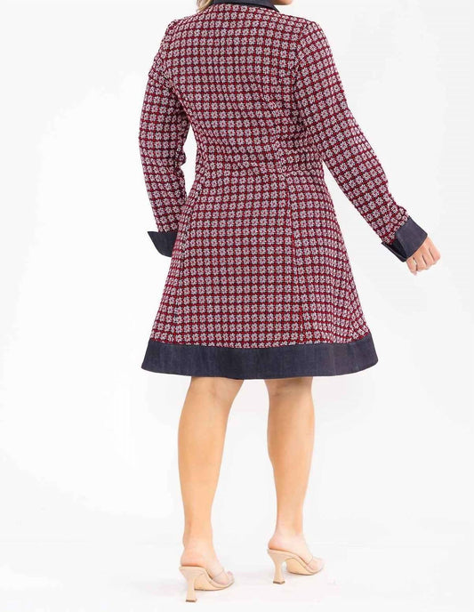 Karen T Design - Plaid Coat Dress