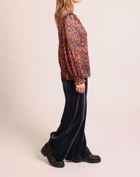 Traffic People A Case For Chaos Truce Shirt in henna - women's blouse - view 4
