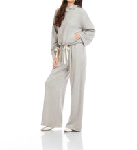 Fifteen Twenty Lani Wide Leg Pants in light heather gray - women's pants - view 5