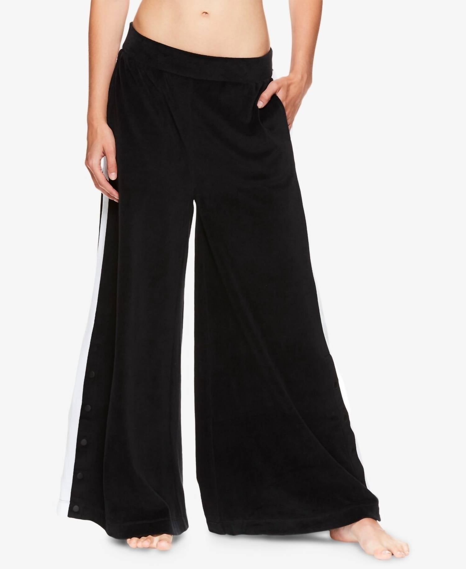 Gaiam - Women's Activewear Jessica Biel Delancey Velour Wide Leg Pants