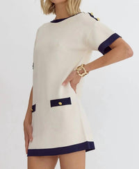 Entro - Harbor Luxe Oversized Mini Dress