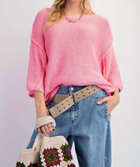 Easel - Cozy Chunky Pullover Knit Sweater