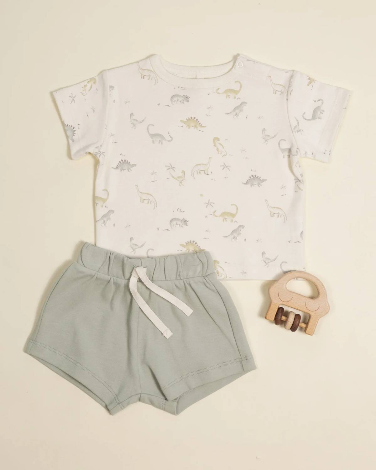 Quincy Mae - Boys Boxy Tee And Play Shorts Set