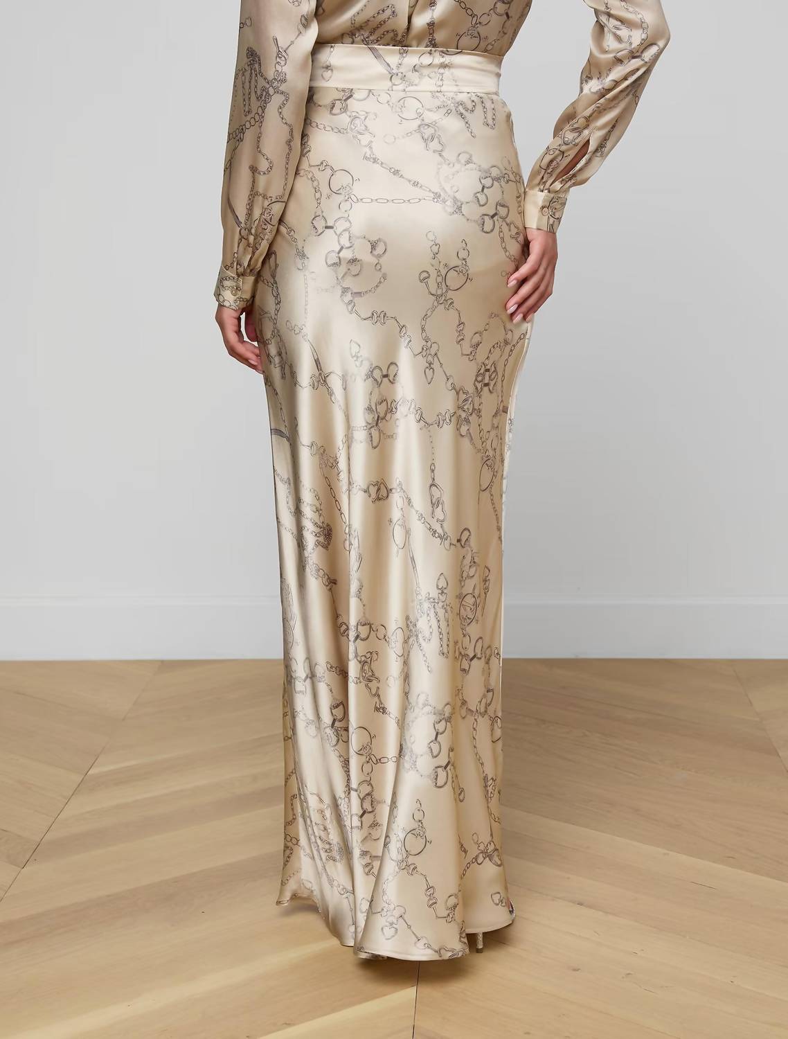 L'Agence - Ryker Silk Maxi Skirt