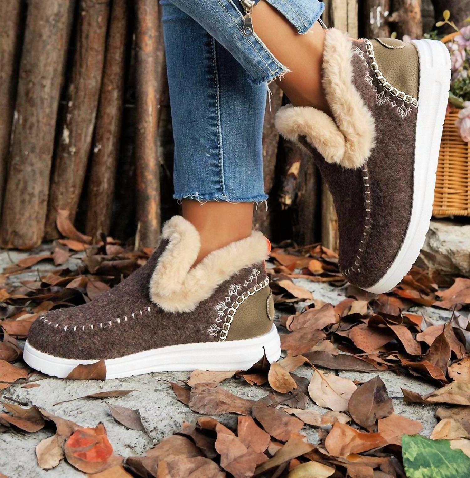 dear lover Ankle Boot Patchwork Slippers in multi - women's shoe