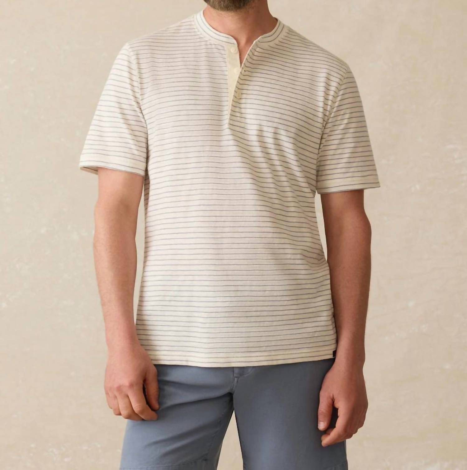 Faherty - Sunwashed Henley Tee