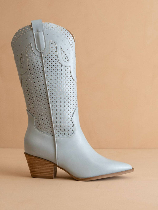 Oasis Society - Women's The Gabby Perforated Western Boot