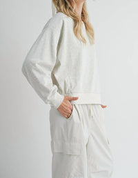 Sadie & Sage - Vita Crewneck W Nylon Panels