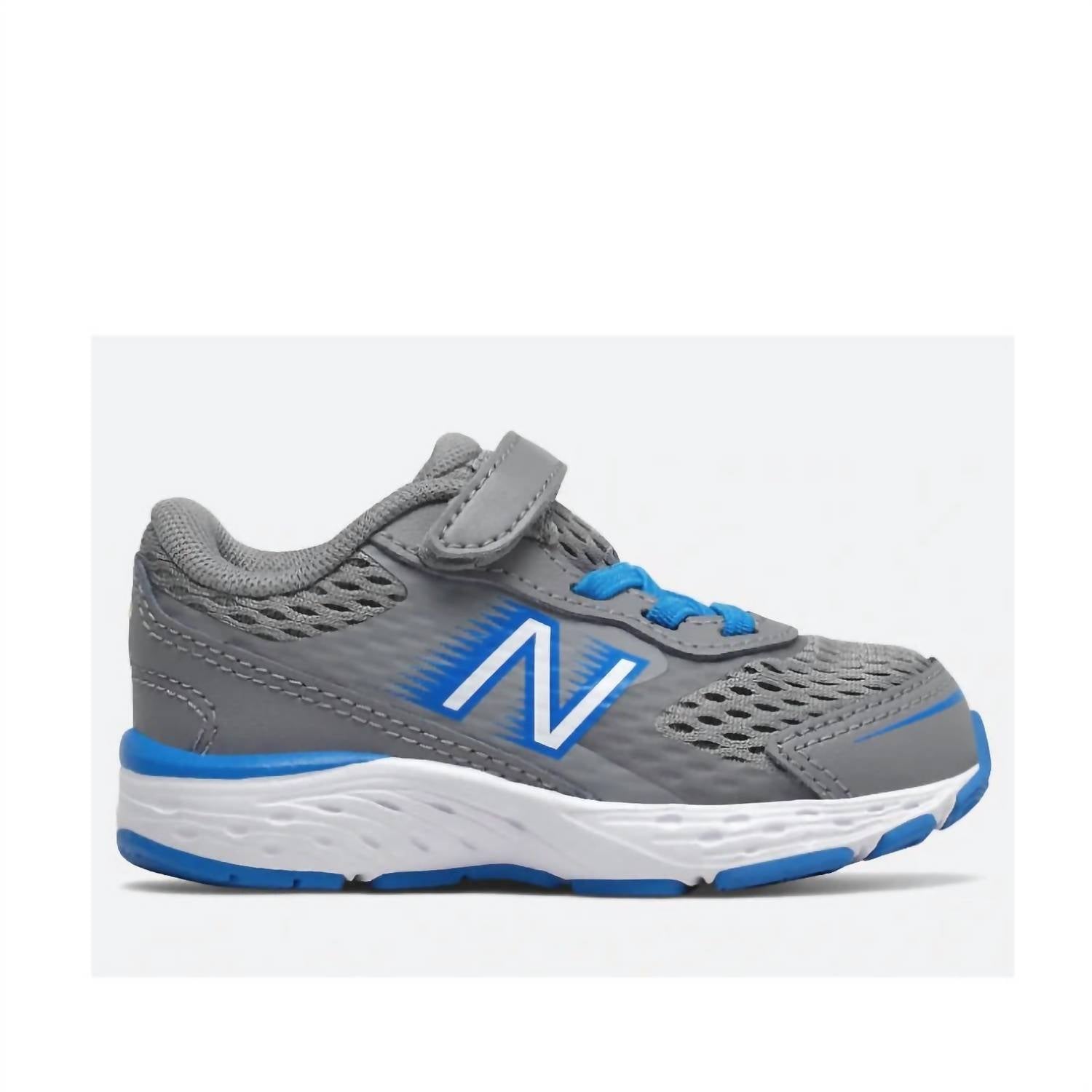 New Balance Kids' 680 V6 Running Shoe in marblehead vision blue - kids' sneaker