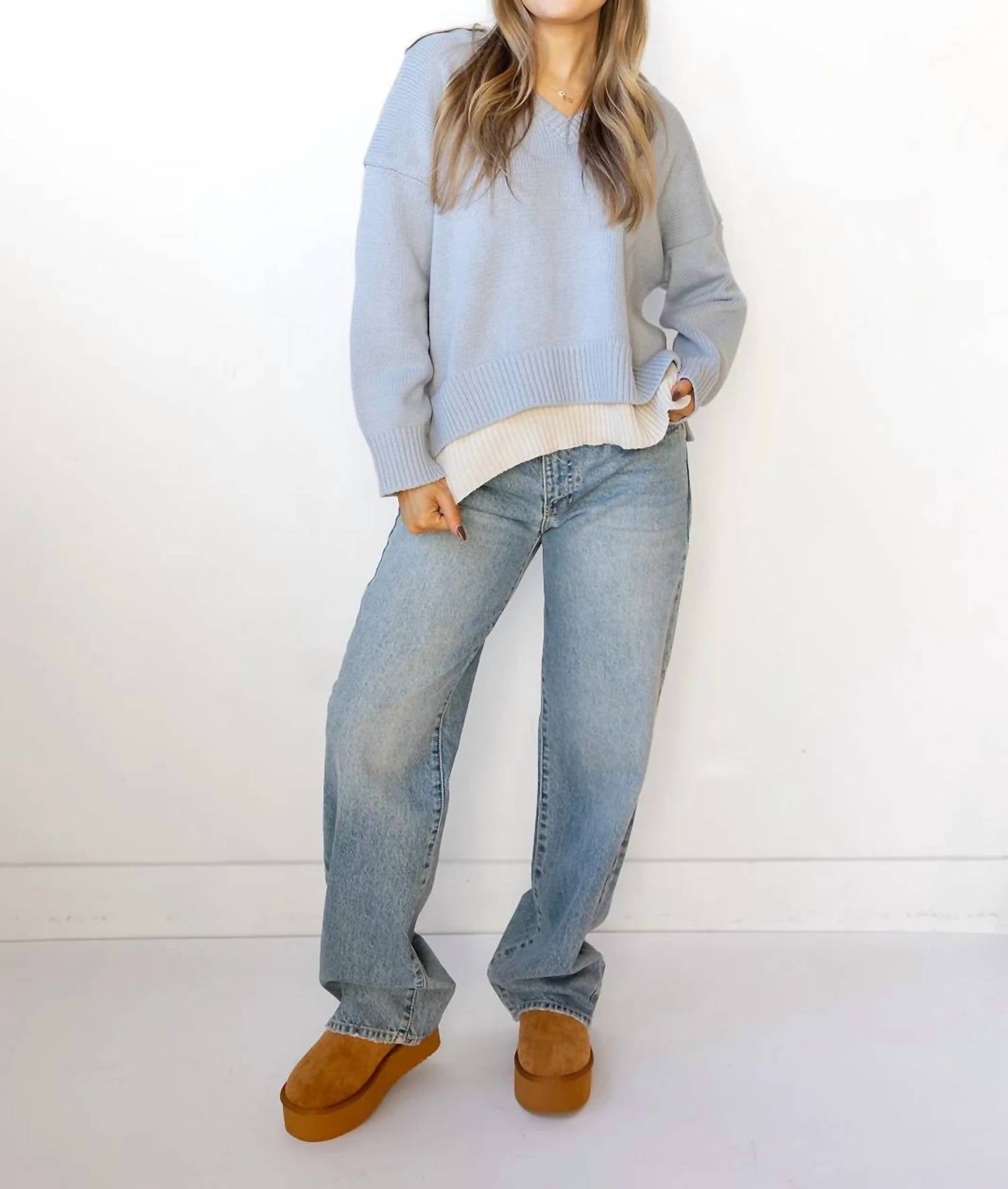 Miou Muse - Valencia Color Combo Sweater