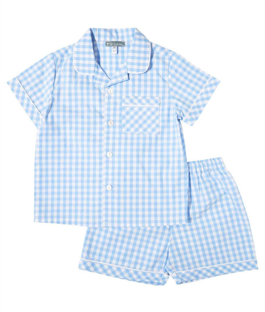 Petit Confection - Boys' Gingham Pajamas Set