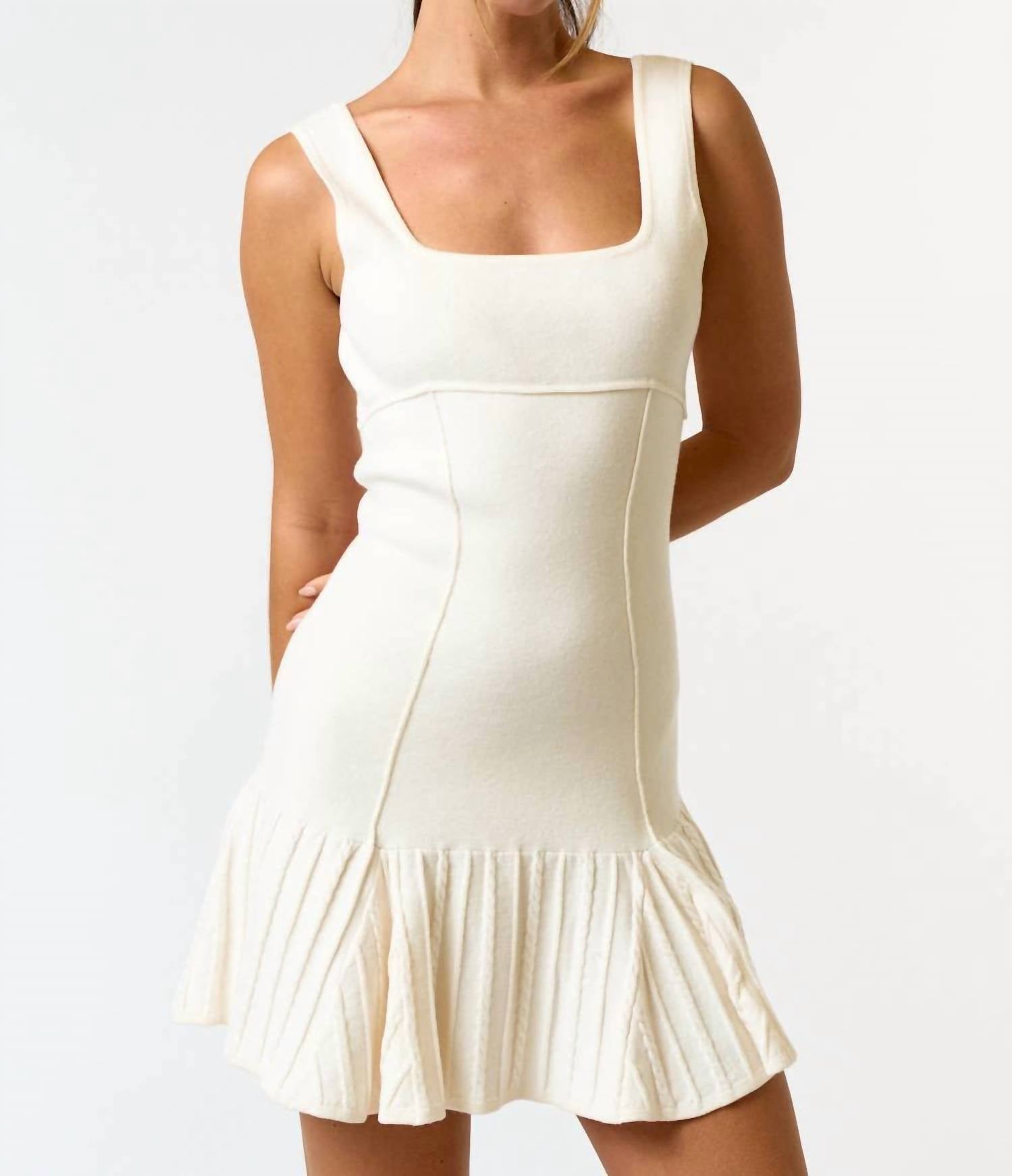 Blue Blush - Tennis Sweater Dress