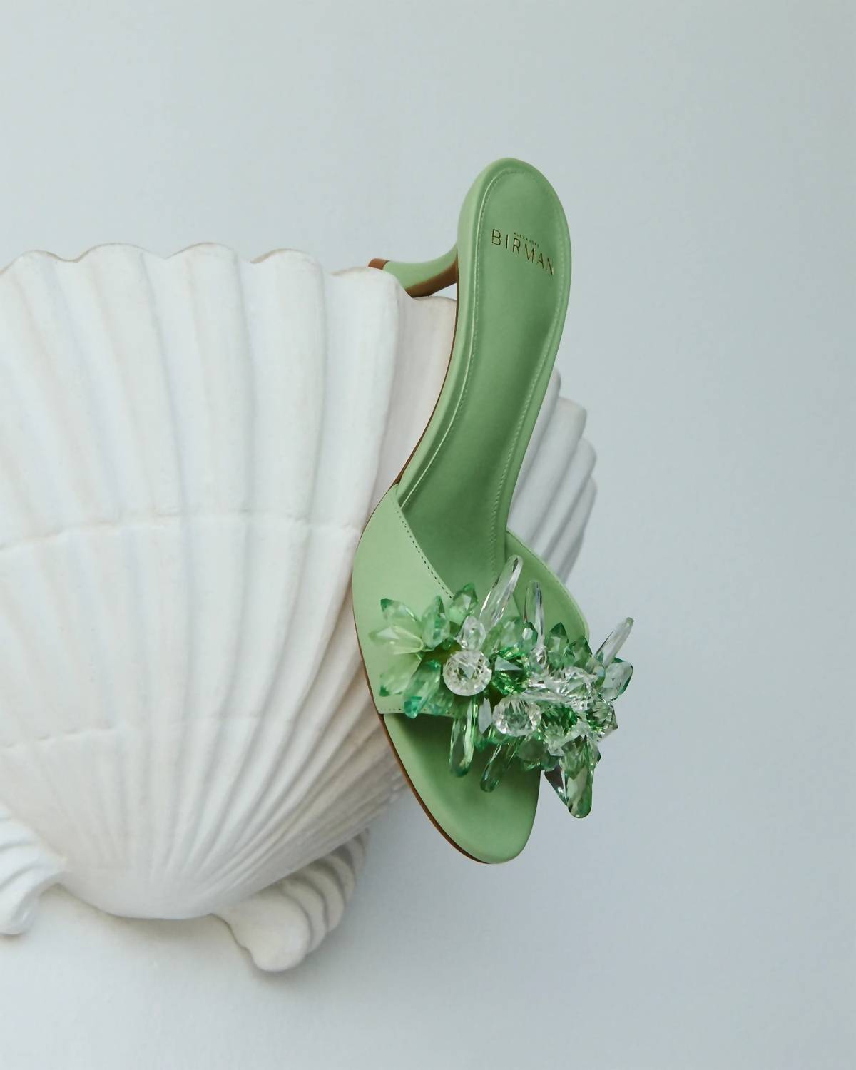 ALEXANDRE BIRMAN Women's Sierra 60 Retro Mules in green - women's heels - view 8