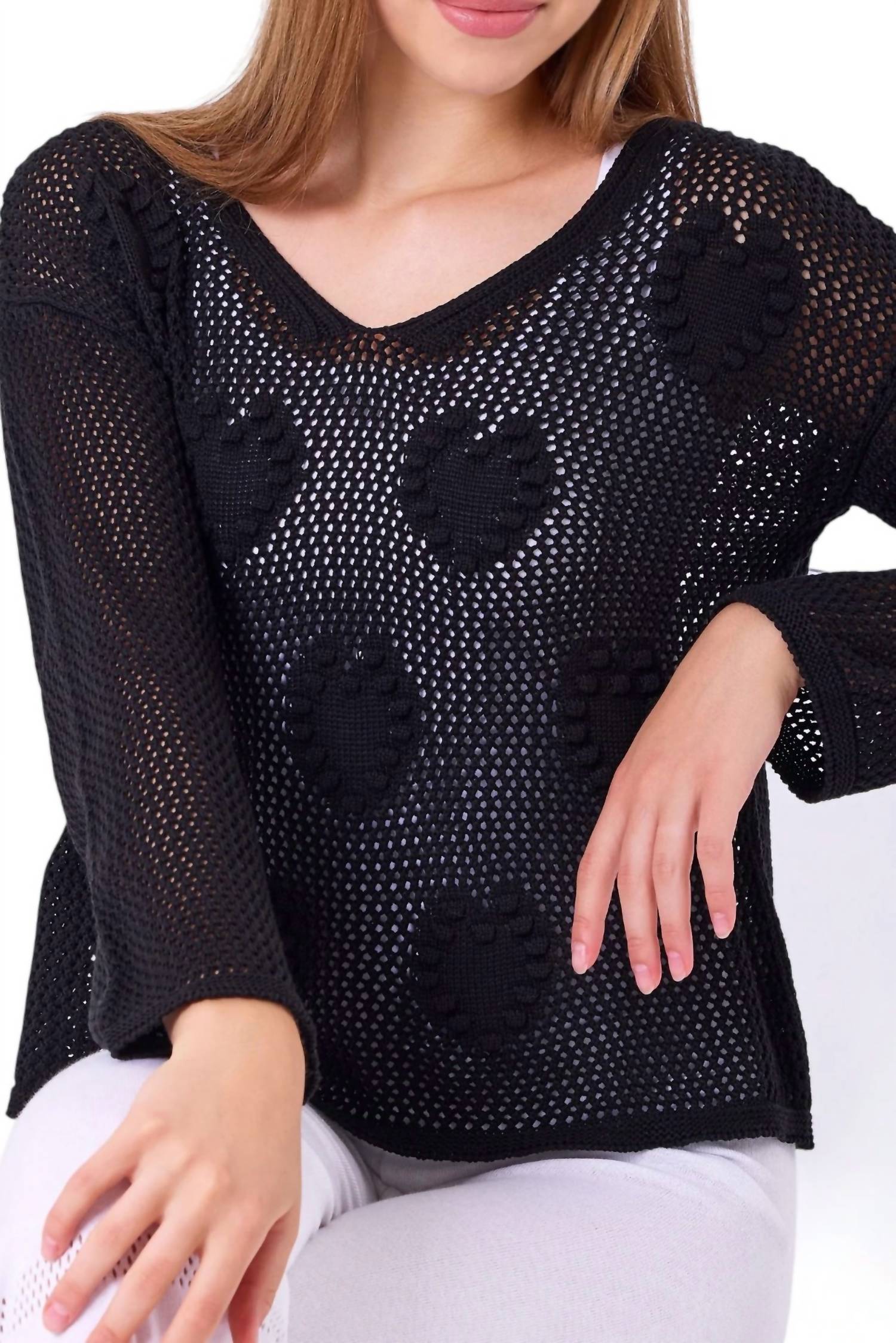 French Kyss - Crochet Heart Top