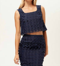 Trina Turk Serve Sleeveless Top in ink - women's shirt