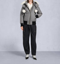 Moose Knuckles - Debbie Shearling Trim Bomber Jacket
