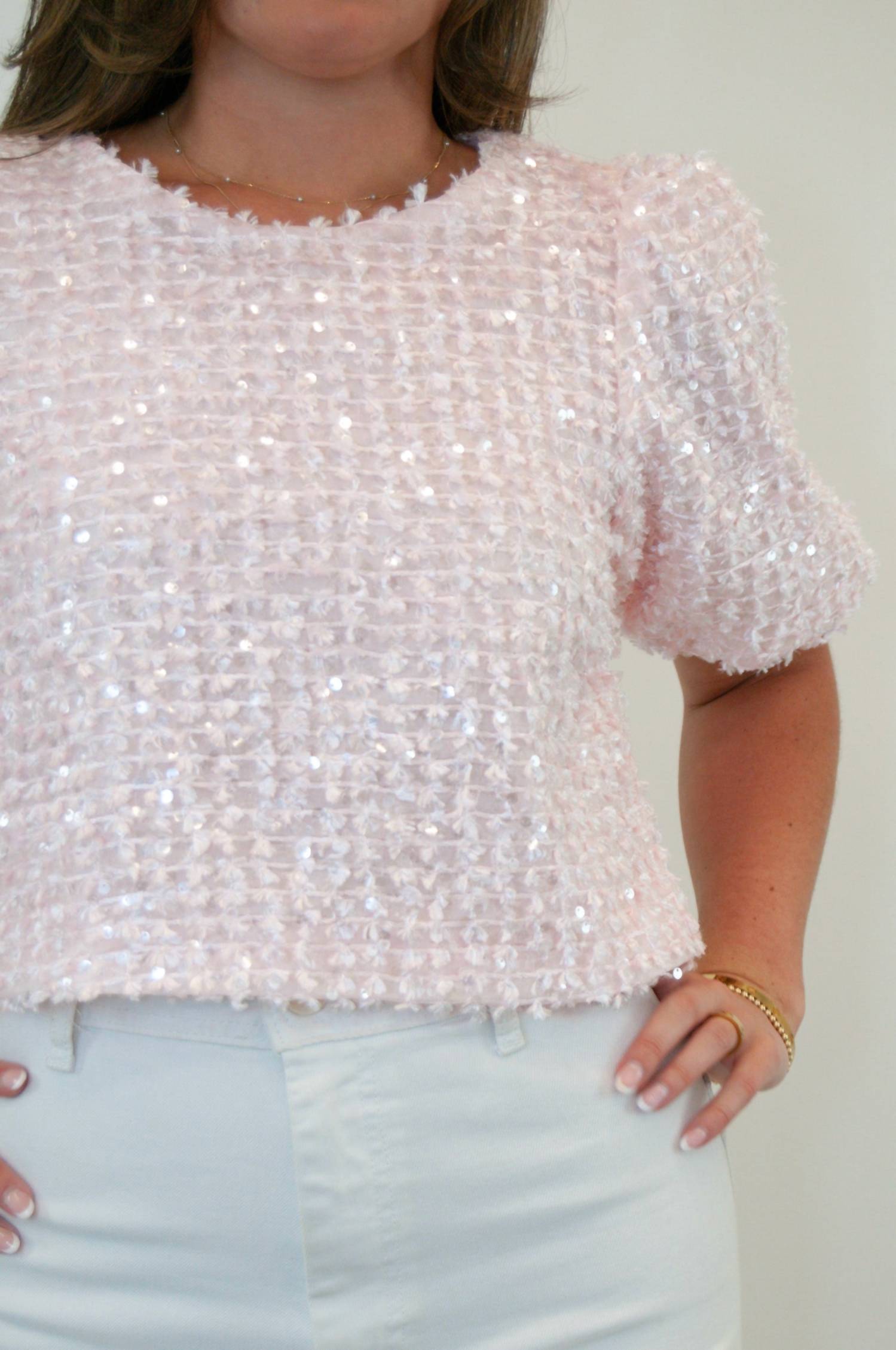 Q2 - Phoebe Sequin Brunch Top