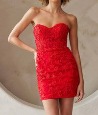 Babyfox - Roselyn Strapless Sweetheart Fitted Homecoming Dress
