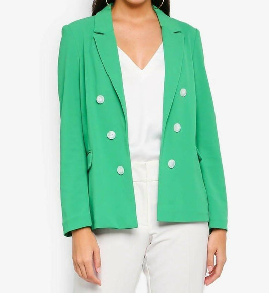 Topshop - Bonded Double Breasted Open Front Jacket