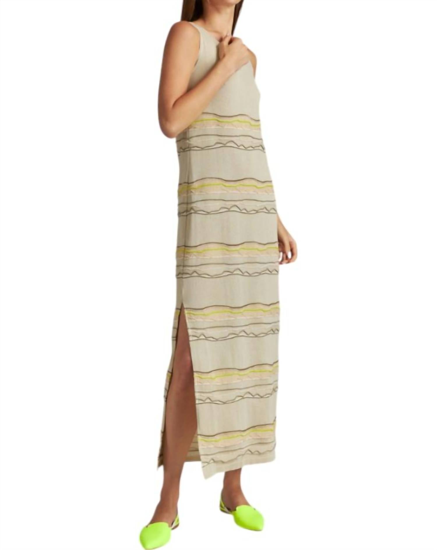 Tricot Chic - Women's Striped Midi Dress