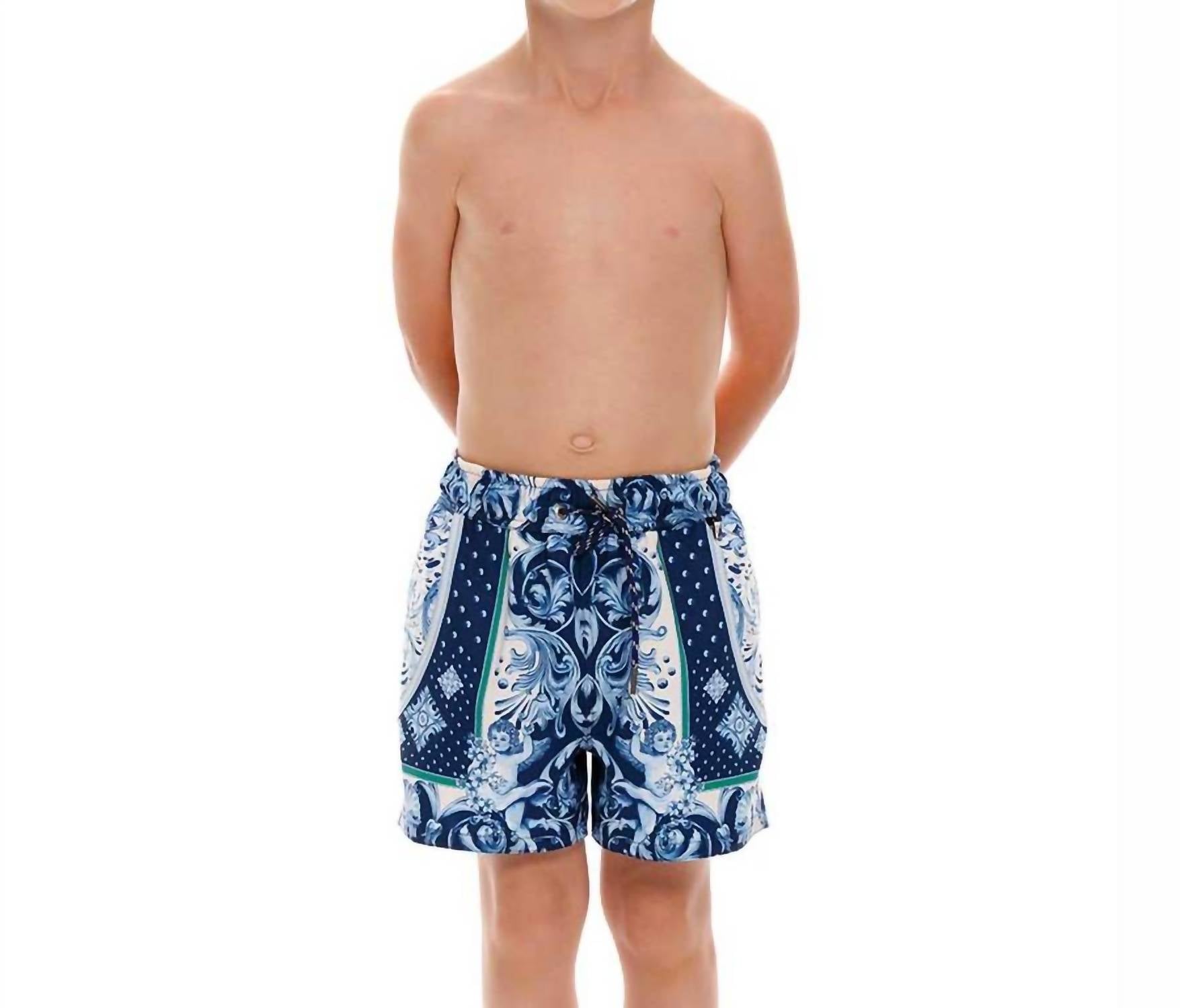 Agua Bendita - Boys' Cardumen Nick Swim Trunk