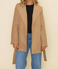 Bobi - Shawl Collar Belted Coat