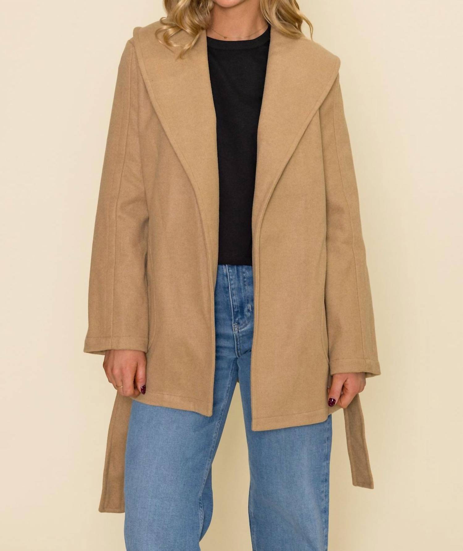 Bobi - Shawl Collar Belted Coat