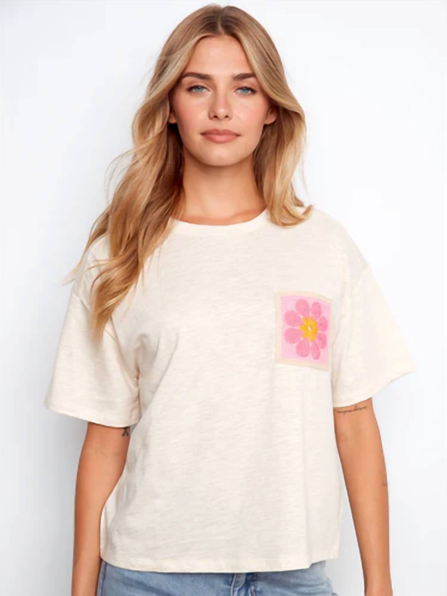 Charlie B - Crochet Pocket T-shirt