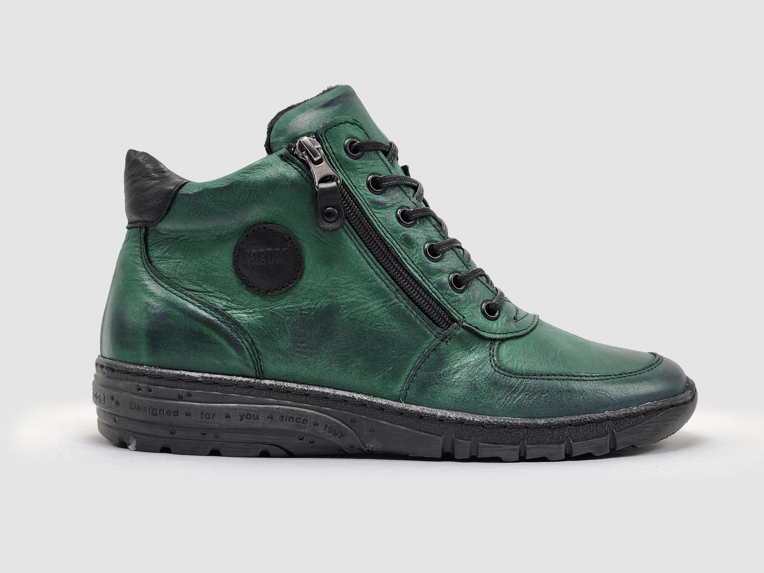 Kcr Group - Women's Everyday Wool-lined Zip-up Leather Boots