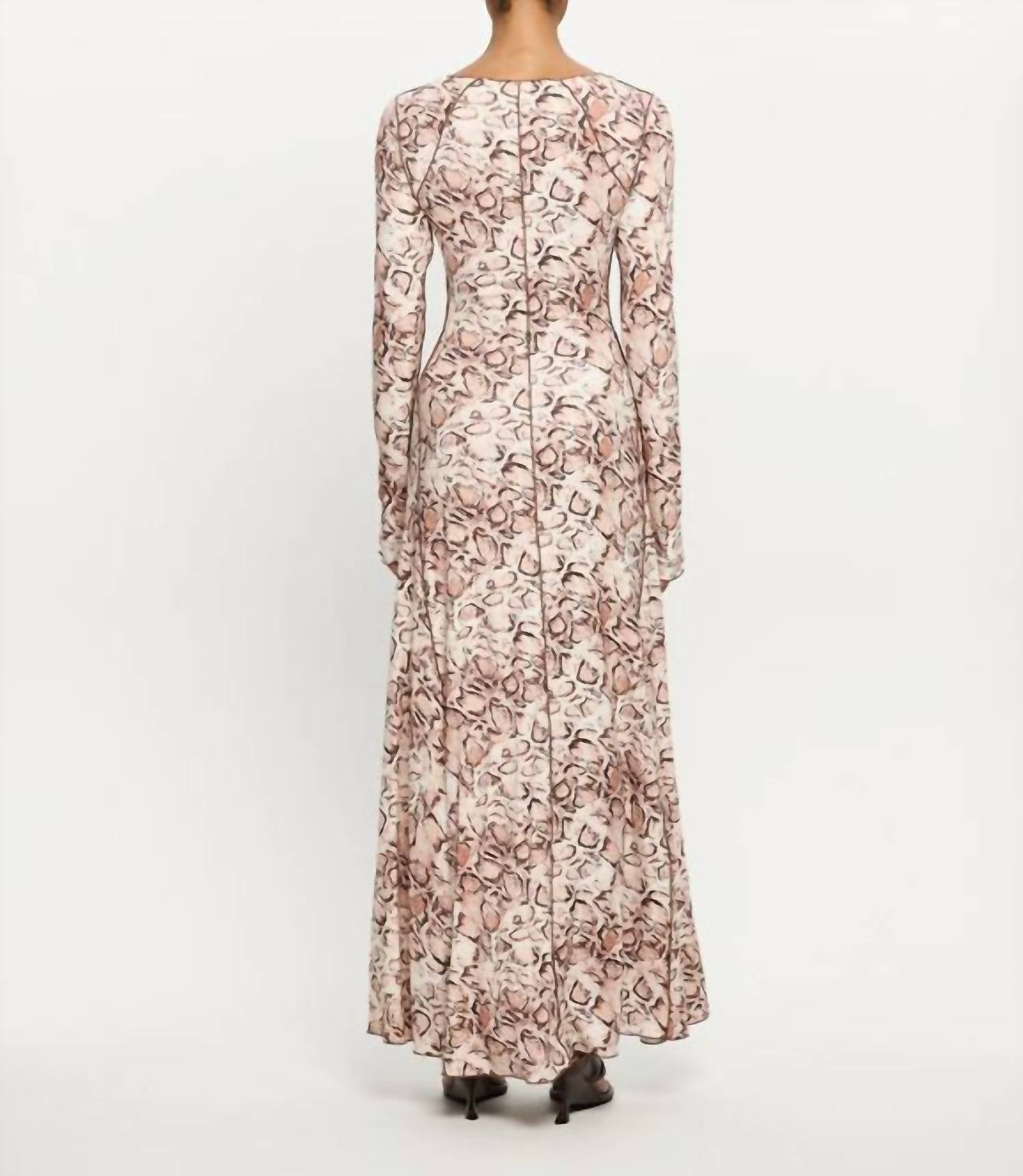 KIVARI Jersey Maxi Dress in simone - women's dress - alternate view