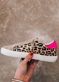 Better With Bubbli Women's Flair Leopard Sneaker in beige - women's sneaker - alternate view