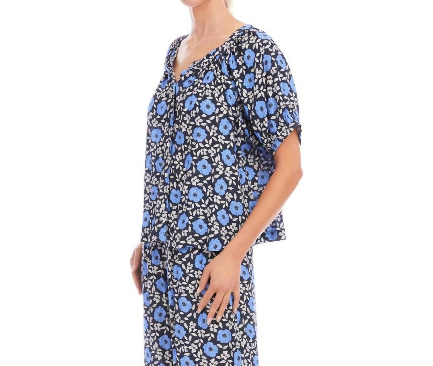 Karen Kane - Puff Sleeve Peasant Top