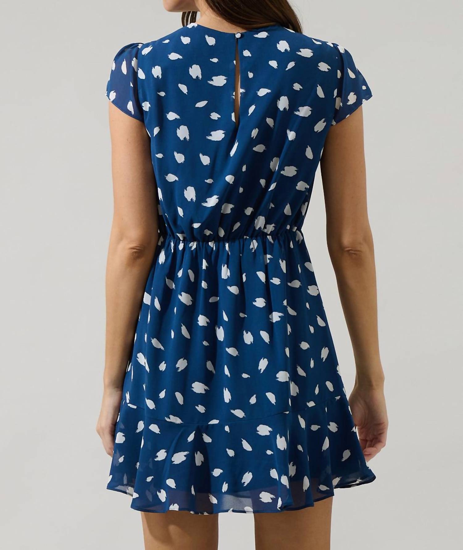 Sugarlips - Elodie Dot Aviella Ruffle Mini Dress