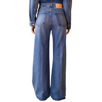 Ulla Johnson Women's The Willow Jean in danube medium indigo wash - women's jeans - detail view