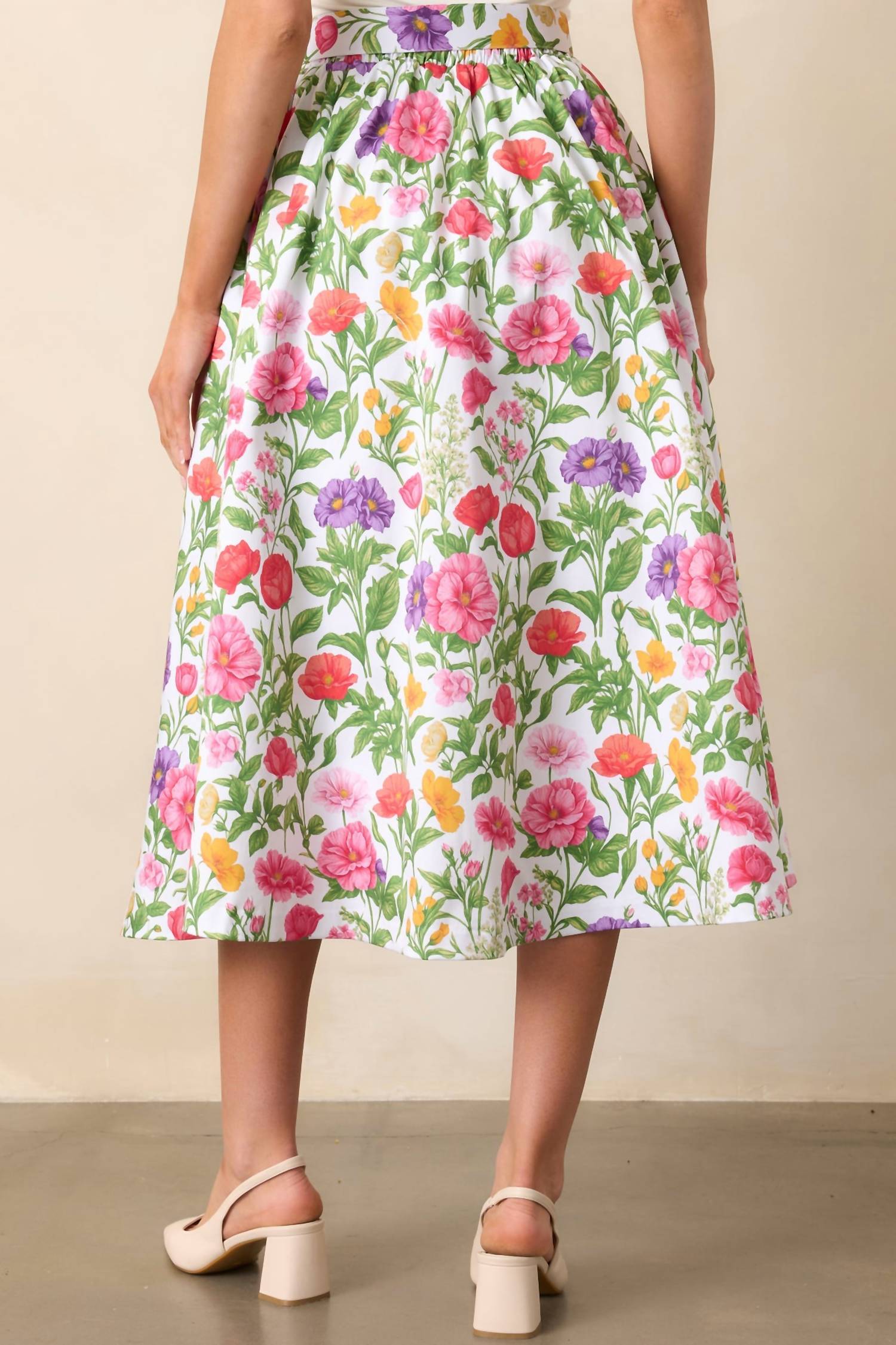 Prosperina - Thena Belted Midi Skirt