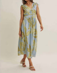 In February - Willow Shoulder Cutout Floral Midi Dress