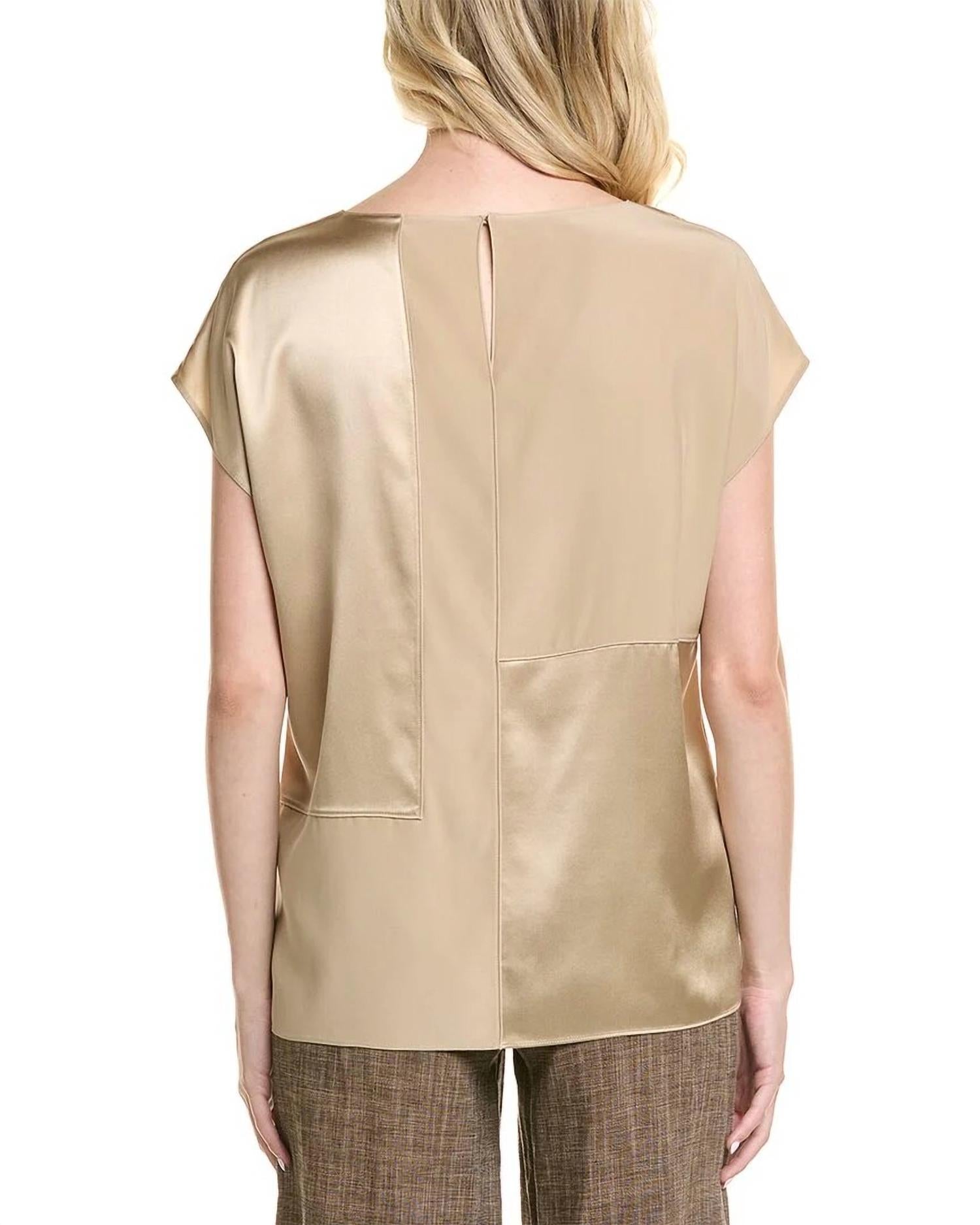 Lafayette 148 - SILK BLOCK PANEL DOLMAN BLOUSE