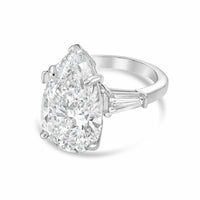 Diana M Jewels - Women's Pear Lab-Grown Diamond Ring (4.00 Ct) - Signature Plus