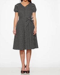 Orchid Bloom - Dolly Dotty Swing Dress