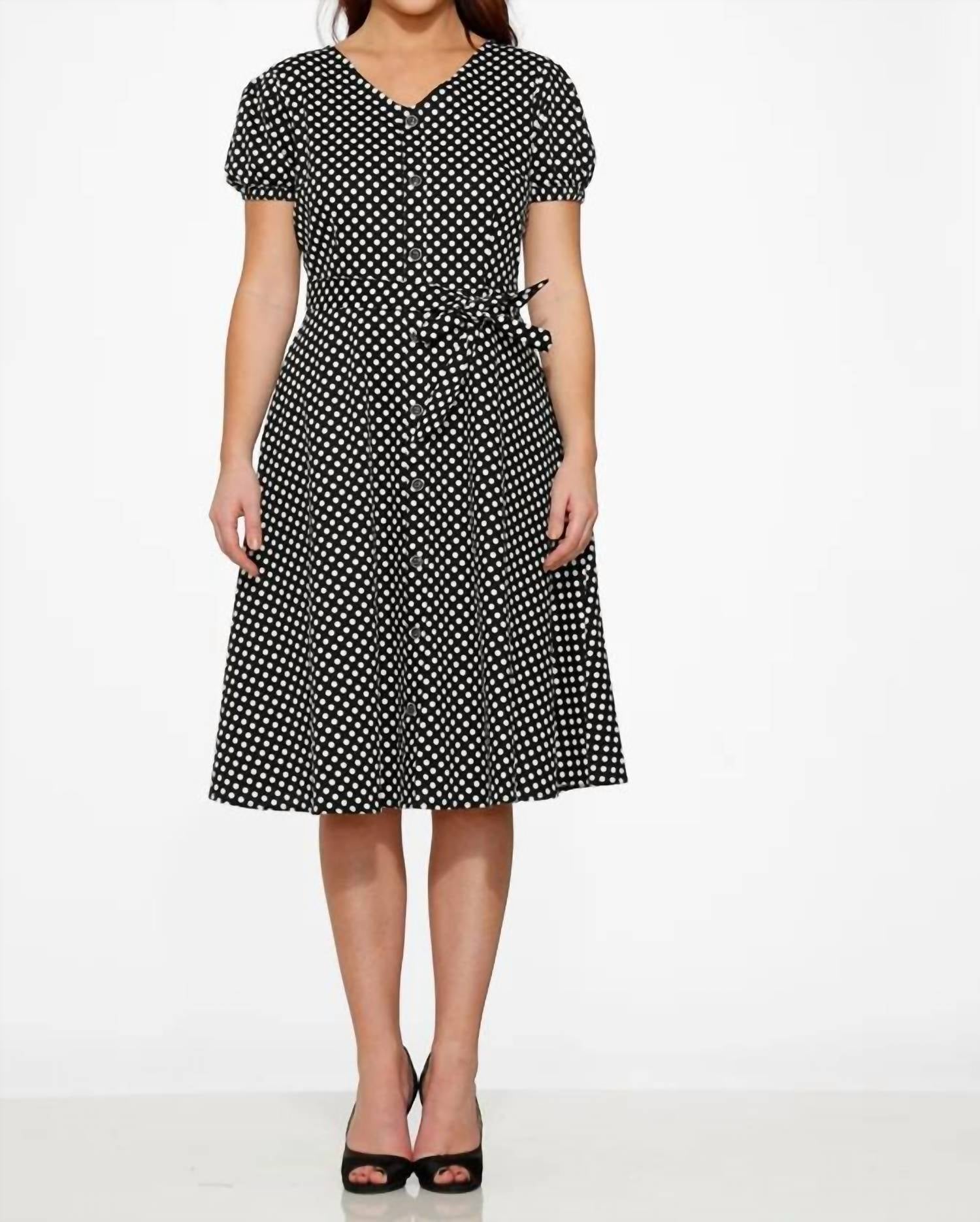 Orchid Bloom - Dolly Dotty Swing Dress