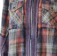 Oli & Hali - Washed Media Plaid Zip Front Jacket