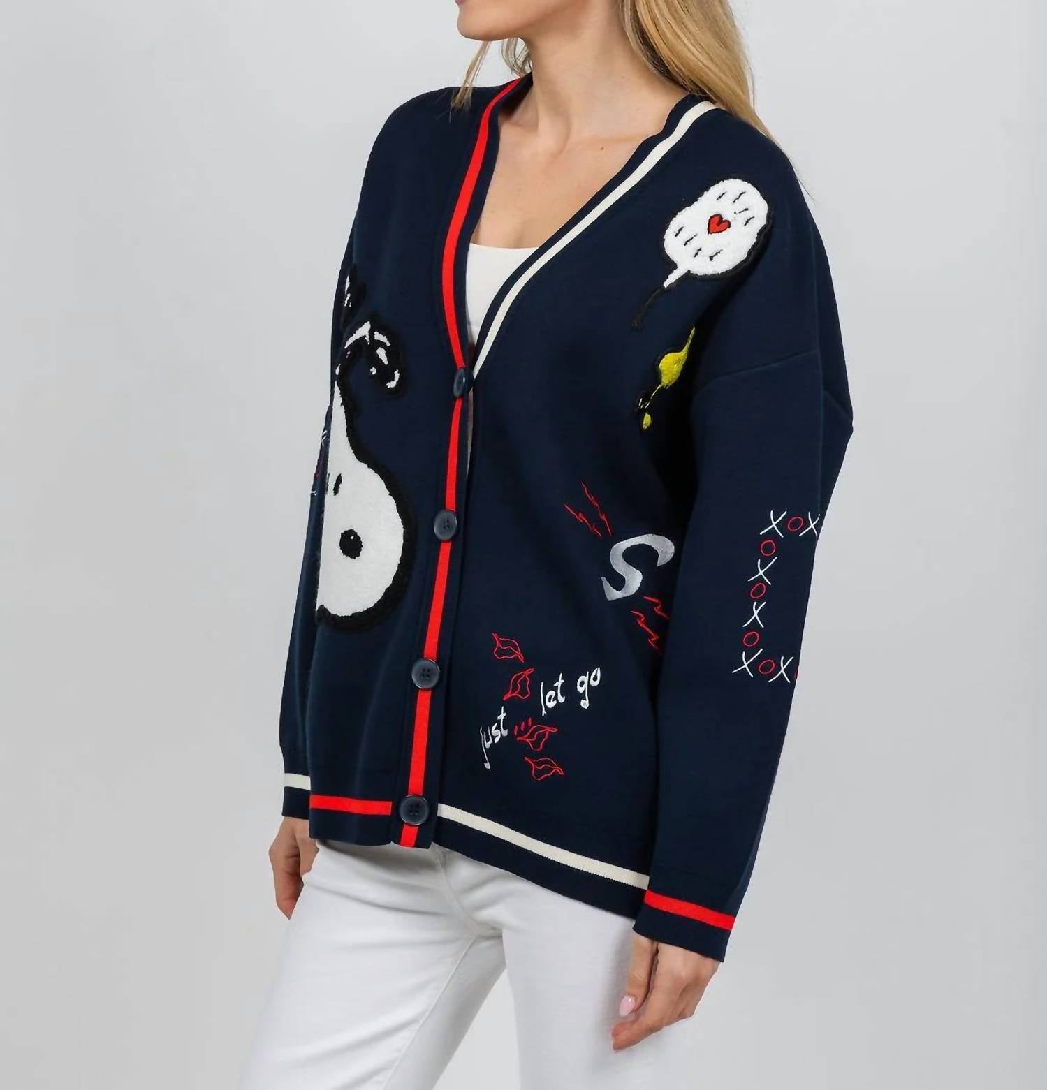Essentiel Antwerp - Jaseball Snoopy Cardigan