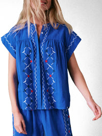 Cape Cove - Coves Embroidered Top