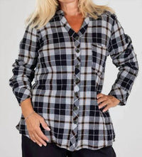 Habitat - Plaid Mandarin Collar Shirt