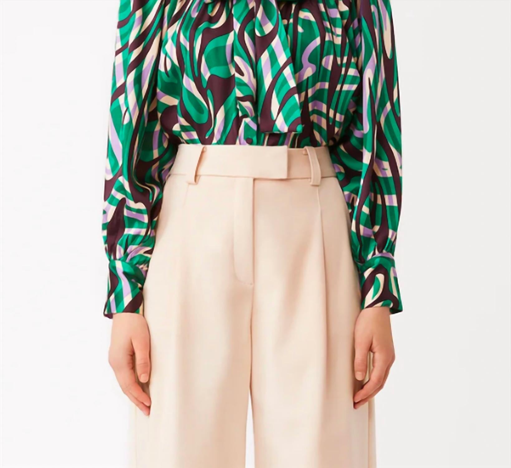 Suncoo Joel Pants in cream - women's pants - detail view