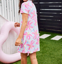 Mary Square - Hibiscus Floral Upf Dress