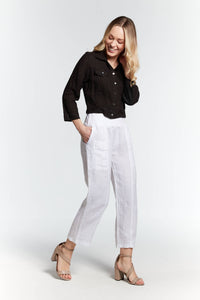 Inizio - Magic Cropped Floral Print Pant