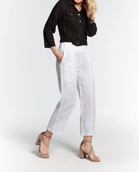 Inizio - Magic Cropped Floral Print Pant