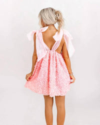 Item Ditto - Tie Straps 3d Petal Babydoll Dress