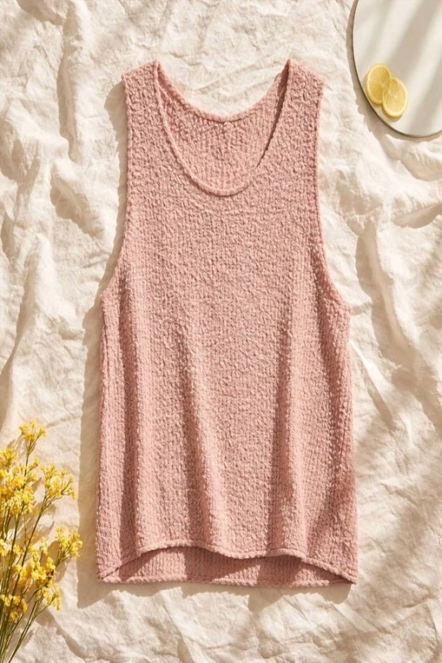 Jade By Jane - Women's Solid Sweater Tank Top